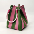 🏆👜 Limited Time - 50% OFF! ✨ Boho Striped Knit Bucket Handbag for Women – Handmade Summer Beach Shoulder Bag