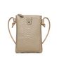 Leather Crossbody Phone Bag with Elegant Crocodile Pattern for Women
