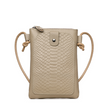 Leather Crossbody Phone Bag with Elegant Crocodile Pattern for Women