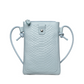 Leather Crossbody Phone Bag with Elegant Crocodile Pattern for Women