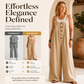 ⌛Limited-Time Offer-Women's Casual Wide Strap Button Jumpsuit