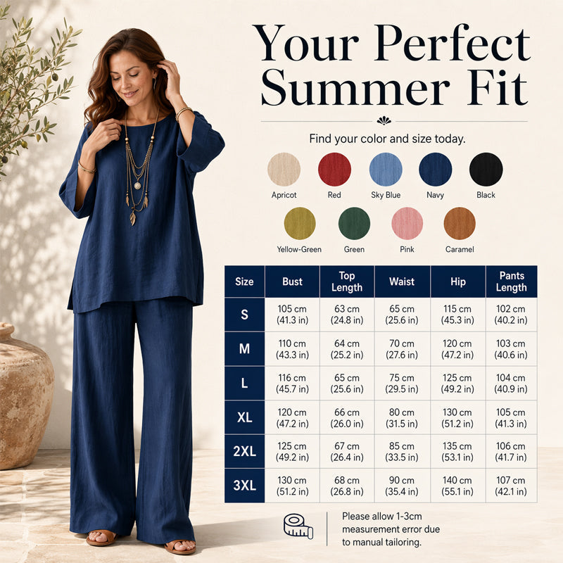 🌿Women's Casual Linen Blend 2-Piece Set