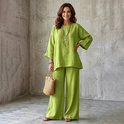 🌿Women's Casual Linen Blend 2-Piece Set
