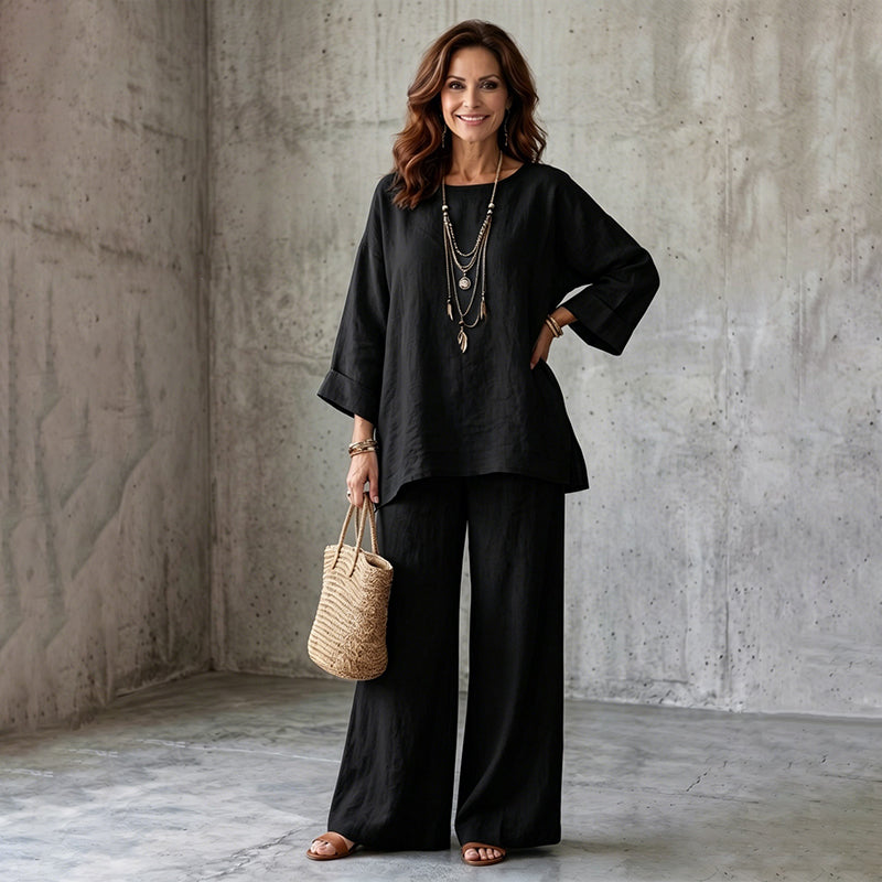 🌿Women's Casual Linen Blend 2-Piece Set
