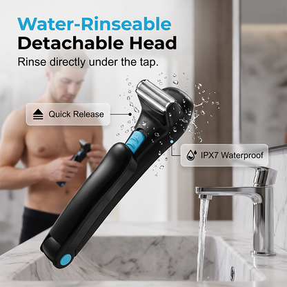 🪒 50% OFF NOW! 💪 Men's Electric Back Shaver – 180° Foldable Handle, 3-in-1 Blade System, Waterproof & 60-Min Runtime ✨