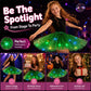 ✨ Light Up the Fun | Girls' LED Sequin Star Tulle Tutu Skirt