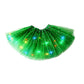 ✨ Light Up the Fun | Girls' LED Sequin Star Tulle Tutu Skirt