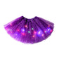 ✨ Light Up the Fun | Girls' LED Sequin Star Tulle Tutu Skirt