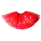 ✨ Light Up the Fun | Girls' LED Sequin Star Tulle Tutu Skirt