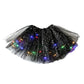 ✨ Light Up the Fun | Girls' LED Sequin Star Tulle Tutu Skirt