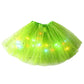 ✨ Light Up the Fun | Girls' LED Sequin Star Tulle Tutu Skirt