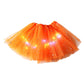 ✨ Light Up the Fun | Girls' LED Sequin Star Tulle Tutu Skirt