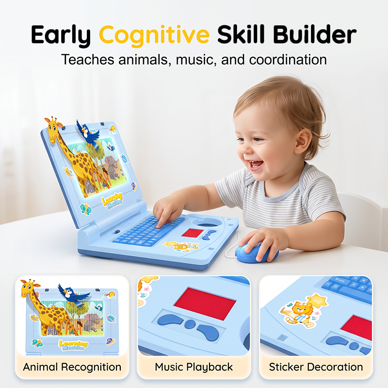 🏆🖥️Limited Time 50% Off‼️👧Interactive Simulation Toy Laptop｜Kids Educational Pretend Play Learning Toy🖥️