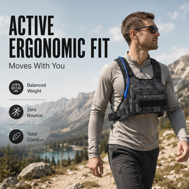 🎉 2026 Sale — Over 38000 Sold! 💰 Front & Back Cycling Vest Pack for Men durable