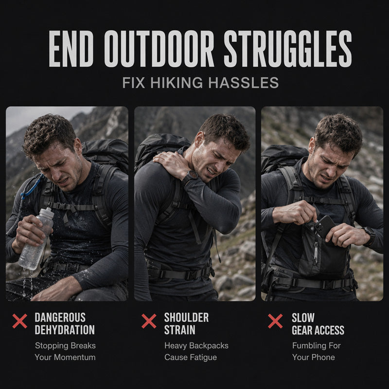 🎉 2026 Sale — Over 38000 Sold! 💰 Front & Back Cycling Vest Pack for Men durable