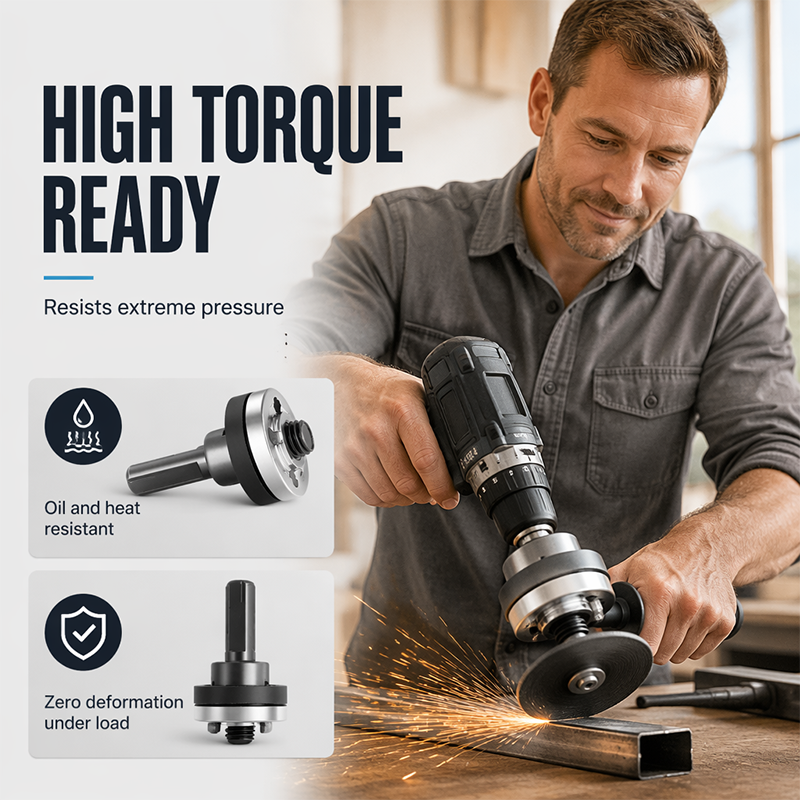 🏭Factory Special 🔥50% Off！🛠️Faster, smoother and easier to use！Heavy Duty Drill to Angle Grinder Adapter