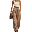New Arrival✨👖 Flowing High-Waist Trousers in Soft Hues – Effortless Elegance from Office to City Outings
