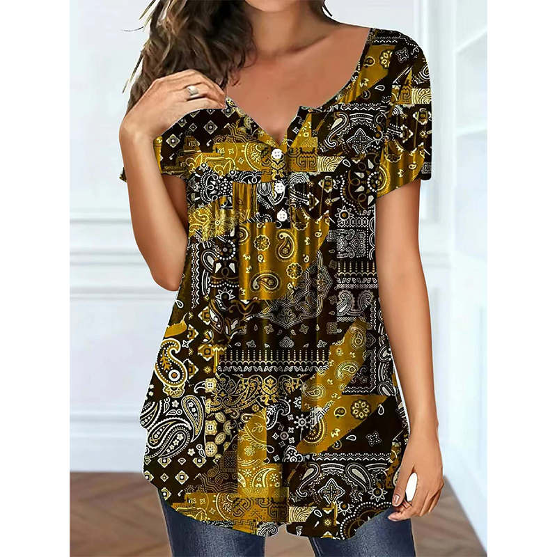 👚🌞Women's Casual V-Neck Top – Soft fabric, flattering fit & breathable – Perfect for summer days & effortless style ✨