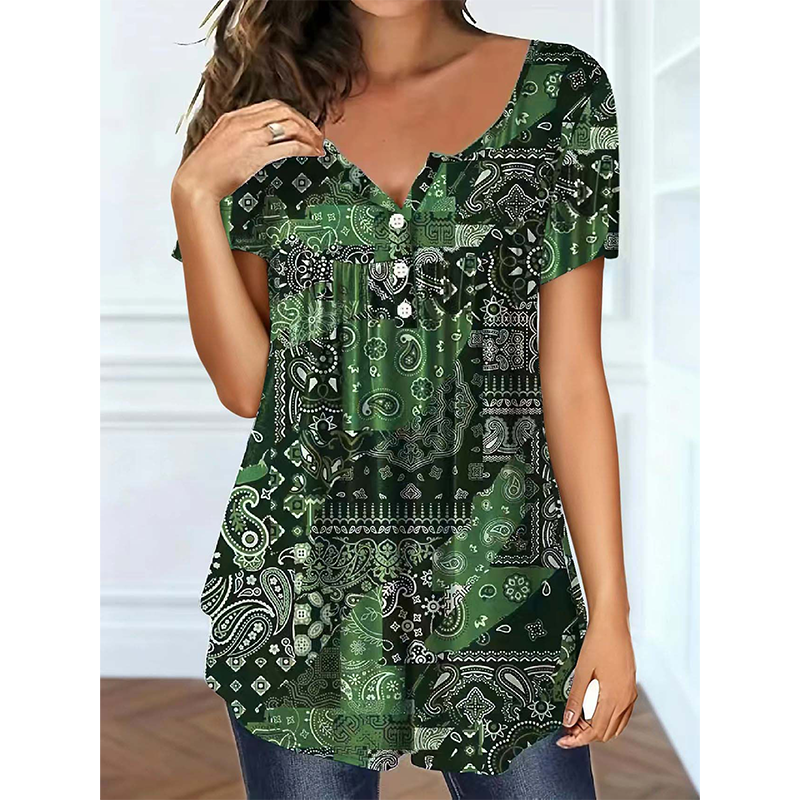 👚🌞Women's Casual V-Neck Top – Soft fabric, flattering fit & breathable – Perfect for summer days & effortless style ✨
