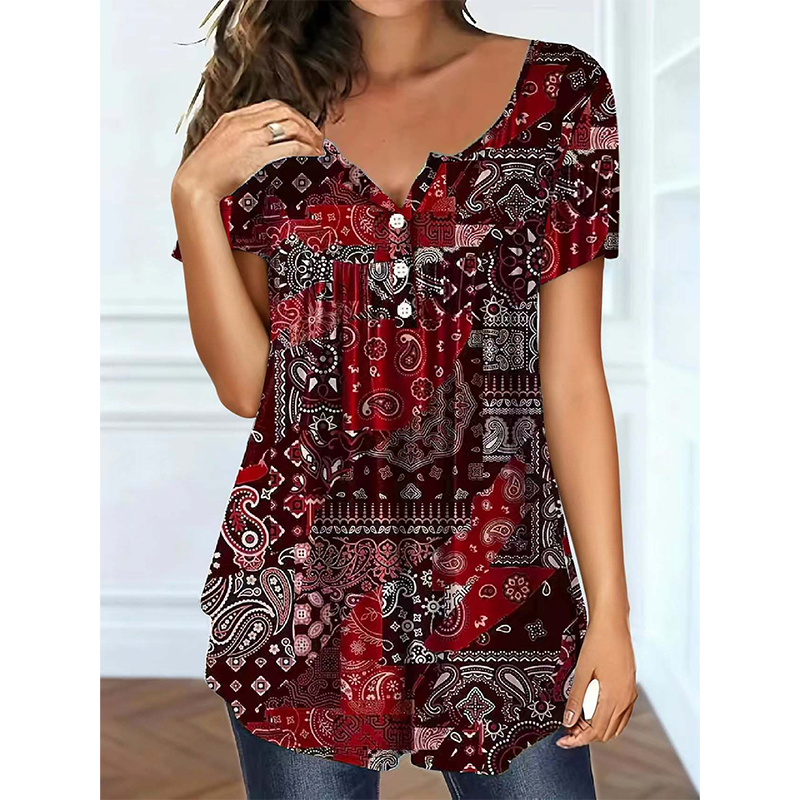 👚🌞Women's Casual V-Neck Top – Soft fabric, flattering fit & breathable – Perfect for summer days & effortless style ✨