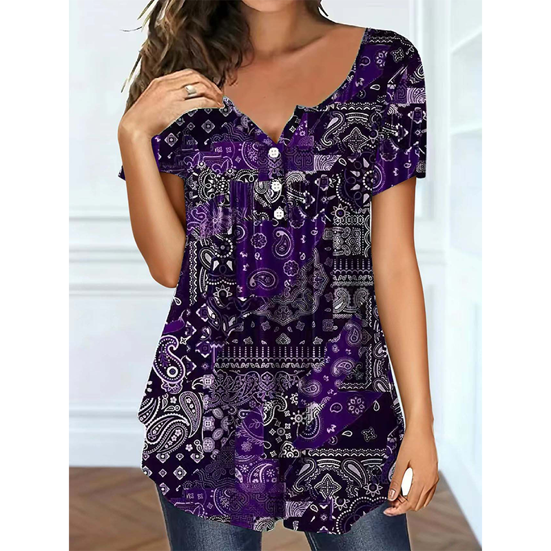 👚🌞Women's Casual V-Neck Top – Soft fabric, flattering fit & breathable – Perfect for summer days & effortless style ✨