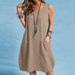 🩷Hot  Sale-50% OFF🌿Cotton And Linen Sleeveless Loose Dress with Pockets