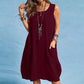 🩷Hot  Sale-50% OFF🌿Cotton And Linen Sleeveless Loose Dress with Pockets