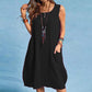 🩷Hot  Sale-50% OFF🌿Cotton And Linen Sleeveless Loose Dress with Pockets