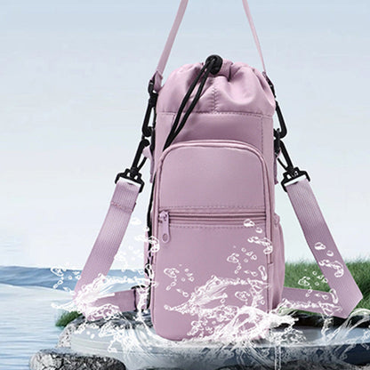 ⏳Limited time – 50% OFF⏰Water Bottle Carrier Bag with Phone Pockets
