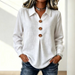 Women's Elegant Lapel Collar Button Top