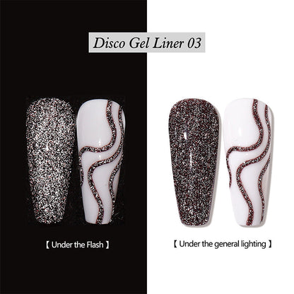 💗LAST DAY SALE 50% OFF⚡50K+ SOLD!!💅| Reflective Glitter Gel Nail Polish Liner