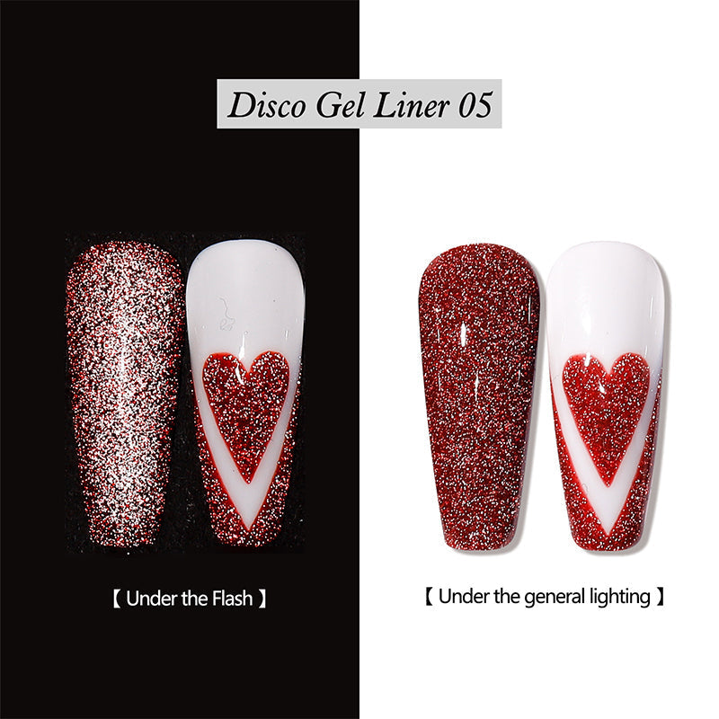 💗LAST DAY SALE 50% OFF⚡50K+ SOLD!!💅| Reflective Glitter Gel Nail Polish Liner