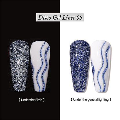 💗LAST DAY SALE 50% OFF⚡50K+ SOLD!!💅| Reflective Glitter Gel Nail Polish Liner