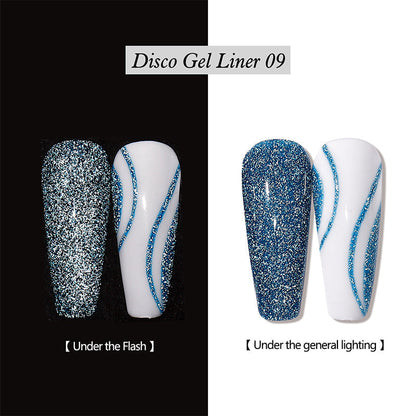 💗LAST DAY SALE 50% OFF⚡50K+ SOLD!!💅| Reflective Glitter Gel Nail Polish Liner
