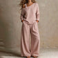 ✨New Arrivals & Special Offers-Women's Elegant One-Shoulder Top & Wide-Leg Pants Set