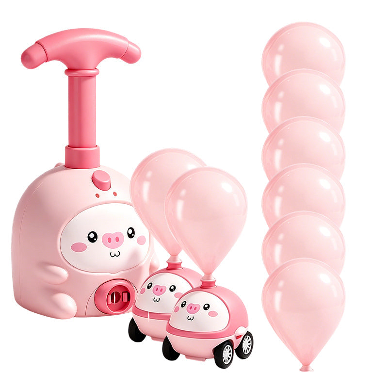 Balloon-Powered Launcher Car Toy Set for Kids