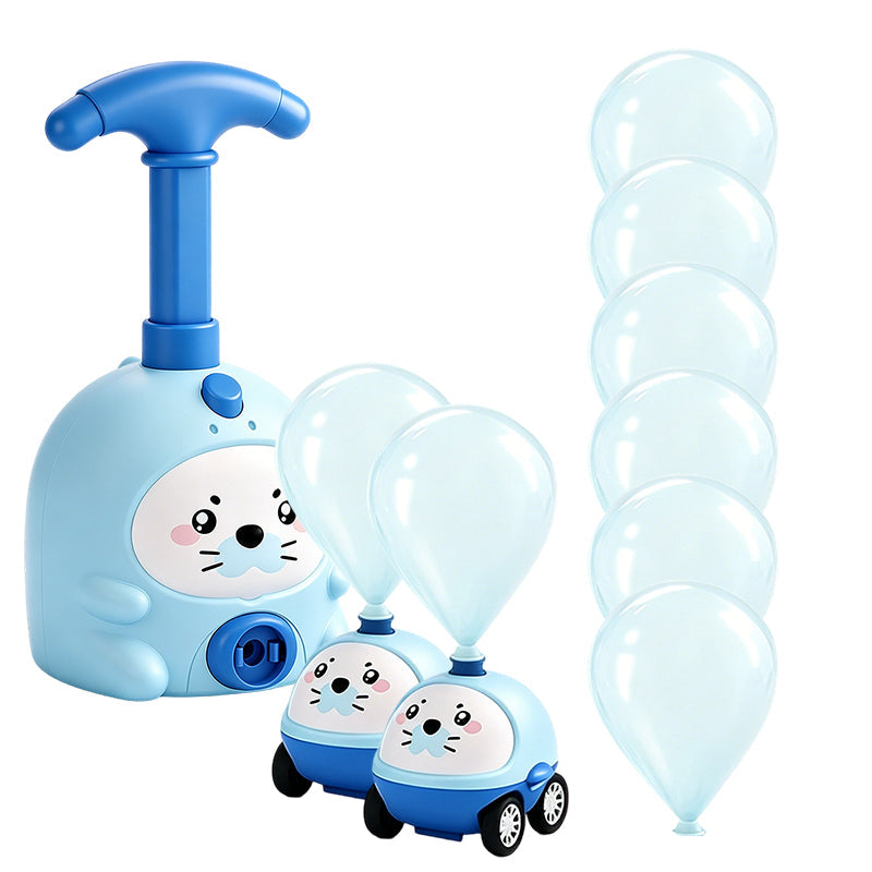 Balloon-Powered Launcher Car Toy Set for Kids