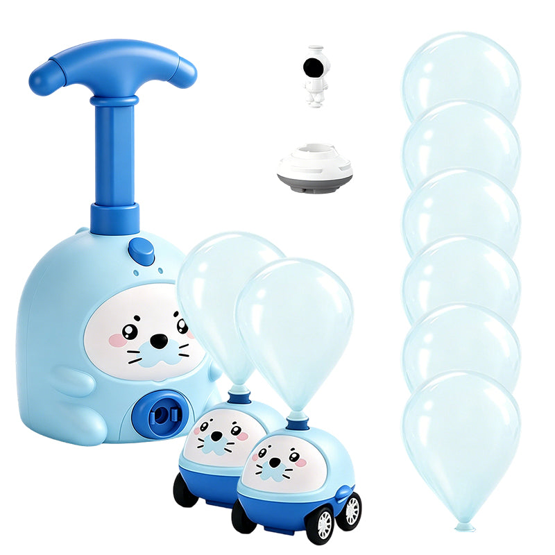 Balloon-Powered Launcher Car Toy Set for Kids