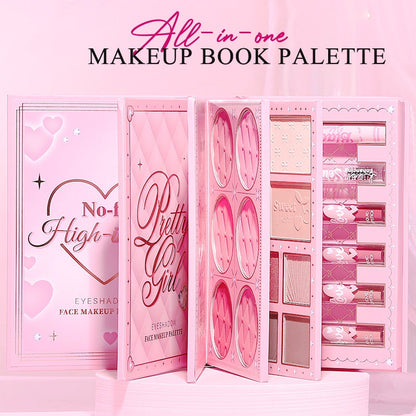 🎉✨️Amazing 50% OFF！💄Recommended by makeup artists！👱🏻‍♀️One palette covers all your full-face makeup looks！All-in-One Makeup Palette Book Set
