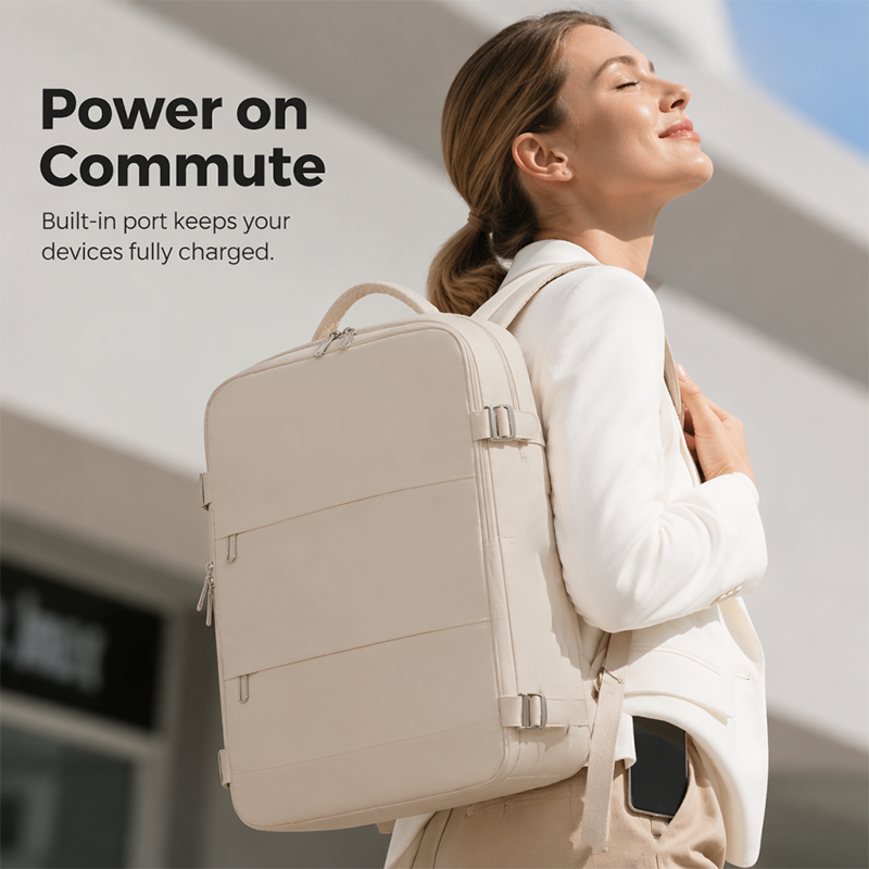 💼 50% Off – Large Capacity Business Backpack with USB Port