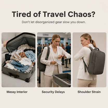 💼 50% Off – Large Capacity Business Backpack with USB Port