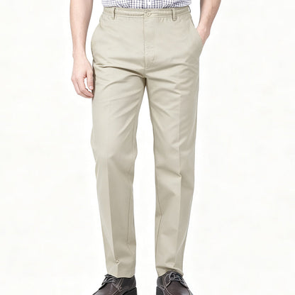 🎉 2026 Sale — Over 28,400 Sold!💞 Men's Slim-Fit Casual Pants with Elastic Waist – Comfortable 👖