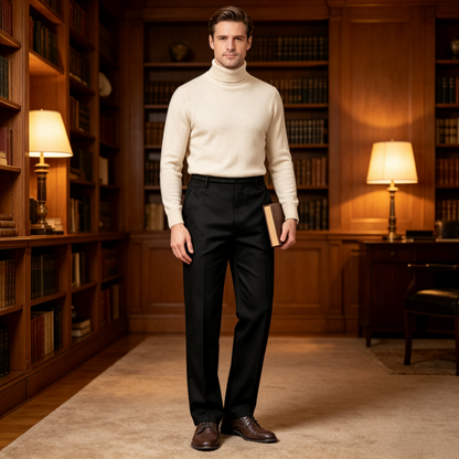🎉 2026 Sale — Over 28,400 Sold!💞 Men's Slim-Fit Casual Pants with Elastic Waist – Comfortable 👖