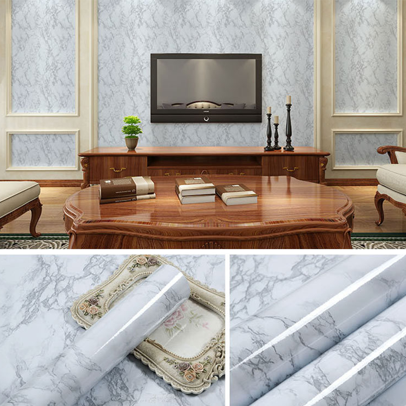 ✨ Self-Adhesive Faux Marble Wallpaper Roll – Give Your Home A Luxury Makeover In Minutes 🏡
