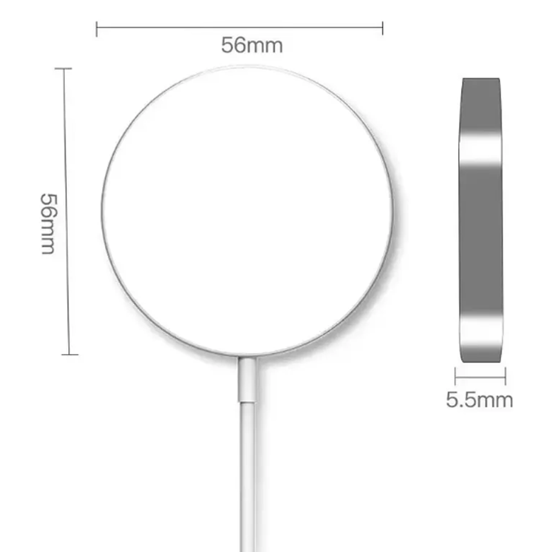 15W Magnetic Wireless Charging Pad White 4-Pack