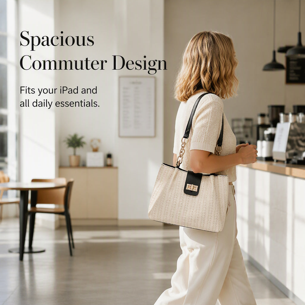 ⏳🔥LIMITED-TIME 50% OFF! ⏰Spacious Commuter Straw Shoulder Bag