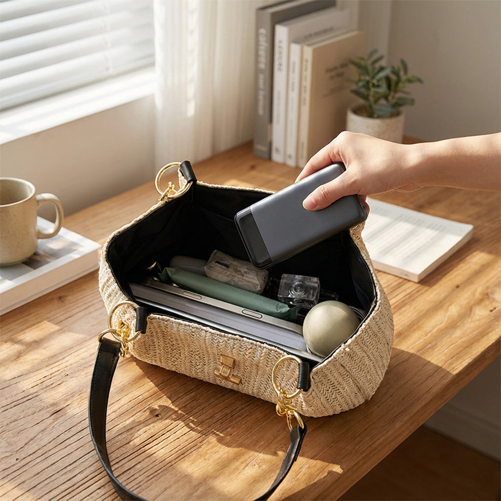 ⏳🔥LIMITED-TIME 50% OFF! ⏰Spacious Commuter Straw Shoulder Bag