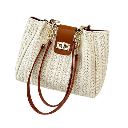 ⏳🔥LIMITED-TIME 50% OFF! ⏰Spacious Commuter Straw Shoulder Bag
