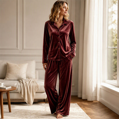 🌸Hot Sale 50% OFF💖Women’s Casual Velvet 2-Piece Lounge Set