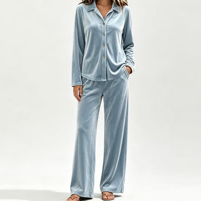 🌸Hot Sale 50% OFF💖Women’s Casual Velvet 2-Piece Lounge Set